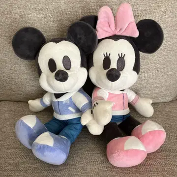 미키 마우스 미니 마우스 봉제 인형 세트 약 33cm