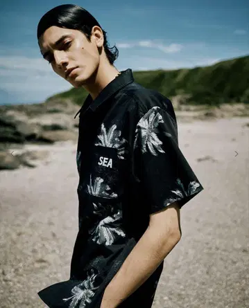 WIND AND SEA Palm Tree S/S Shirt Black