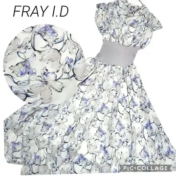 12 FRAY I.D 프레이아 여성용 원피스 꽃무늬 반팔 고급스러운 0