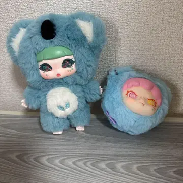 Ayoyo DORA 봉제 인형 키링 블루 2개 묶음 판매 새상품급