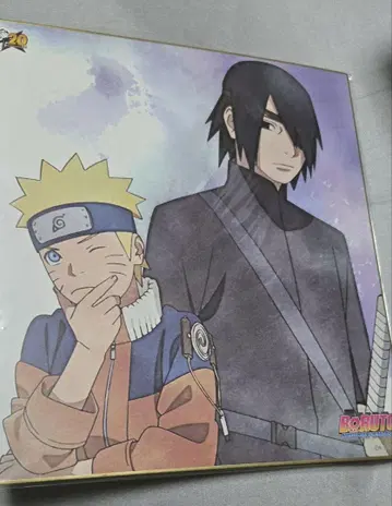 NARUTO 원작 20주년 색지 우즈마키 나루토 우치하 사스케