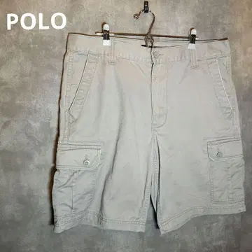 U.SPOLO.ASSN 베이지 카고 숏 팬츠