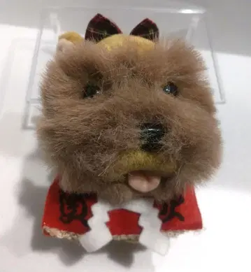 스크래치 요크셔 테리어 봉제 인형 가쇼 개 SCRATCH 레트로