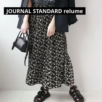 저널 스탠다드 relume 마조리카 플리츠 플라워 스커트 F