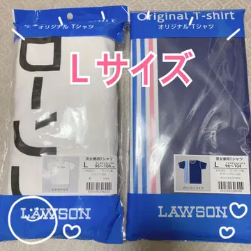 LAWSON 오리지널 티셔츠 L 사이즈 화이트/네이비