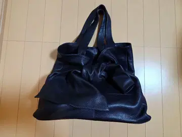 viadoan 비아도안 가죽 리본 토트백 블랙 새상품 대