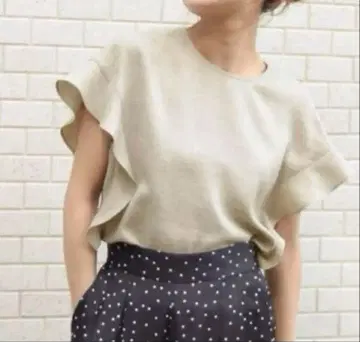 스픽 앤 스팬 spick&span 소매 플레어 블라우스 펄 소매 플레어