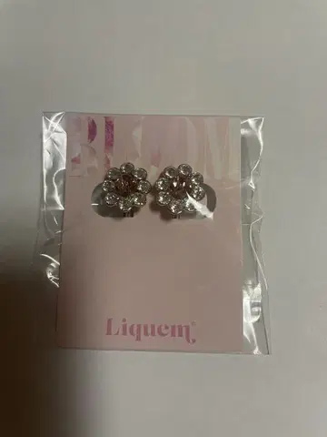 liquem 리큐엠 블루밍 미니 원 귀걸이 8월 2개 세트