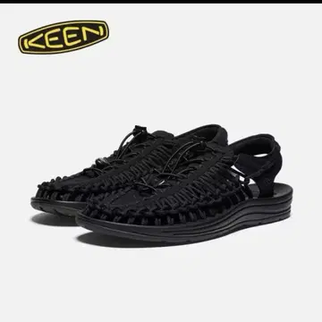 KEEN 블랙 스포츠 샌들 24cm 유니크