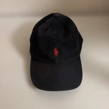 POLO 블랙 캡 빨간색 로고