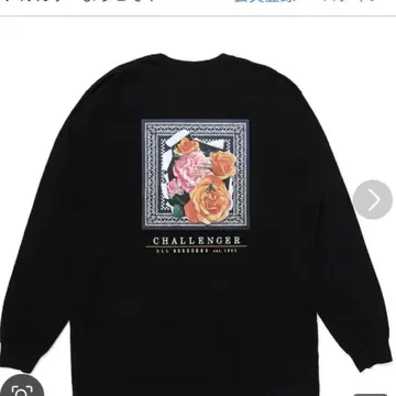 CHALLENGER L/S ROSE BANDANA TEE M 새상품