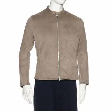 BARNEYS NEW YORK 페이크 스웨이드 라이더 자켓