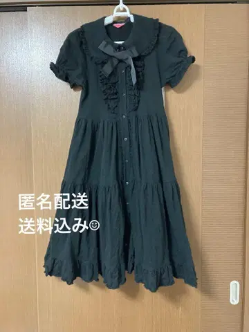 베이비 더 스타즈 샤인 브라이트 앞여밈 원피스 검정색