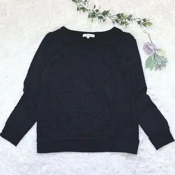 그로브 긴팔 트레이닝복 티셔츠 꽃무늬 레이스 블랙 풀오버 예쁜 스타일