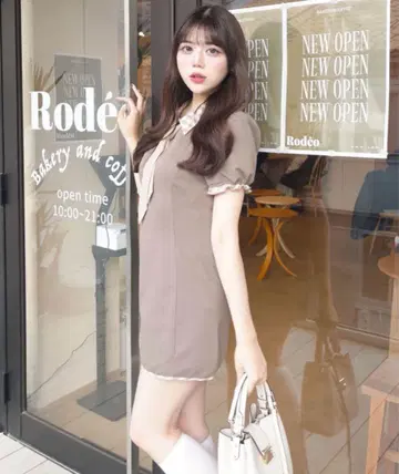 OLIVE des OLIVE 3way 도킹 미니 원피스 브라운