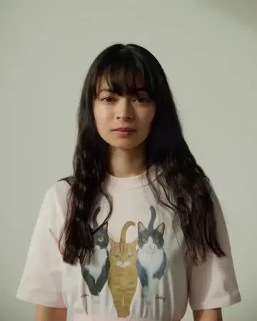 FURFUR 카미코쿠료 모에 트리플 캣 사진 티셔츠