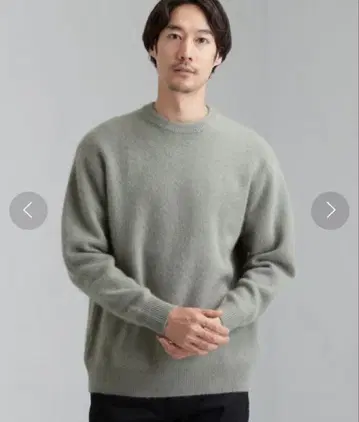 green label relaxing 해밀턴 램즈 울 래글런 니트