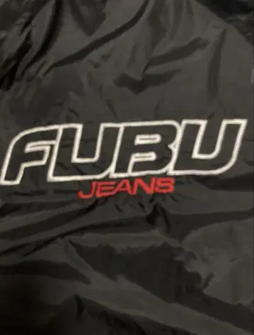 FUBU 90s 나일론 자켓 빅 로고 자수 HIPHOP B계