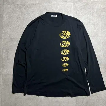 초레어 BAKU 90s 해체 투어 긴팔 티셔츠 롱T 블랙 M~L