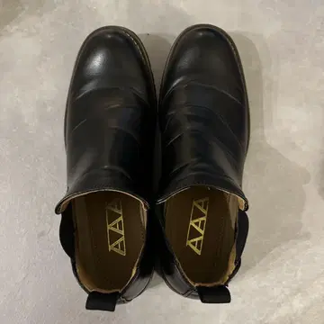 블랙 가죽 남성용 사이드 고어 부츠 가죽 신발 25 cm 40