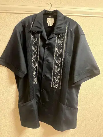오픈 카라 셔츠 오픈 카라 셔츠 구제 의류 빈티지