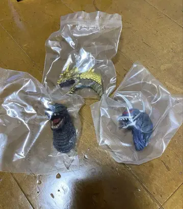 제일복권 고질라 대괴수 열전 G 몬스터 헤드 마그넷 3개 세트