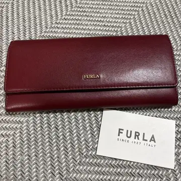 FURLA 버건디 접이식 지갑