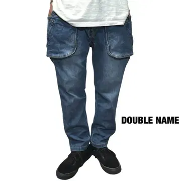 DOUBLE NAME 데님 클라이밍 팬츠 스트레치 아웃도어