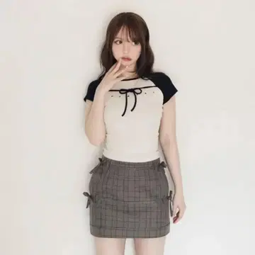 And Mary and mary 스커트 체크 스커트
