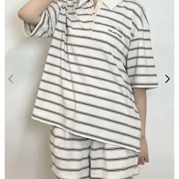 젤라피케 파자마 멀티 보더 숏 팬츠