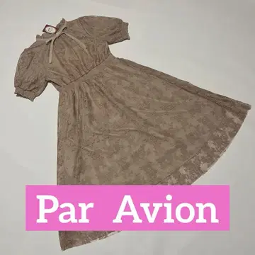 ParAvion 파라비온 레이스 원피스 베이지 레이스 원피스