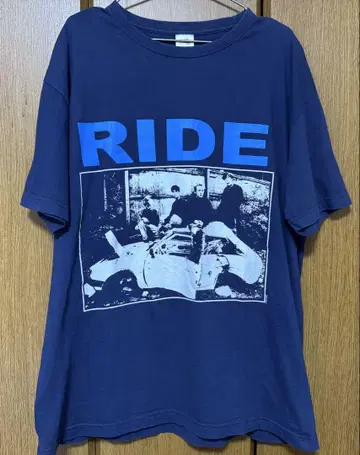 슈게이저 계열 Ride 라이드 티셔츠 밴딩 티셔츠 빈티지