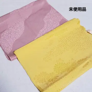 (8481) 오비아게 2점 묶음 판매 미사용품 기모노 일본 의류 잡화