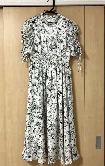 evelyn 에블린 초커 롱 OP 원피스 꽃무늬