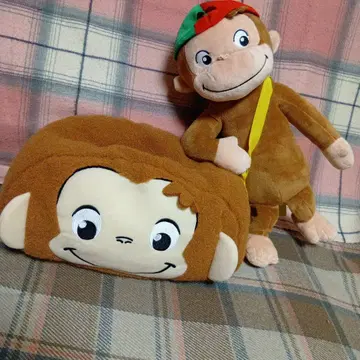 오자루의 조지 L 봉제 인형 봄의 외출 티슈 커버