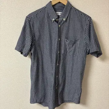 LACOSTE 라코스테 쿨맥스 블렌드 반팔 체크 셔츠 US M