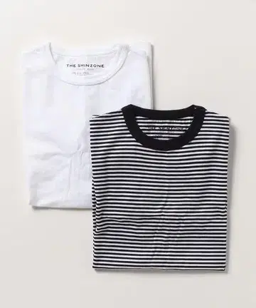 THE SHINZONE 2PACK T-SHIRT 2매 팩 TEE 보더