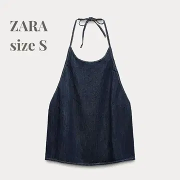 새상품 ZARA 데님 홀터넥 상의 S 여성용
