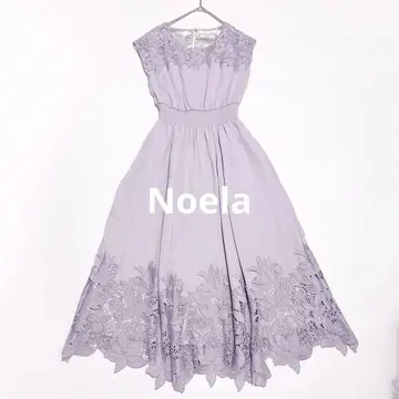 [새상품급] Noela 패널 레이스 원피스 슬리브리스 포멀 드레스