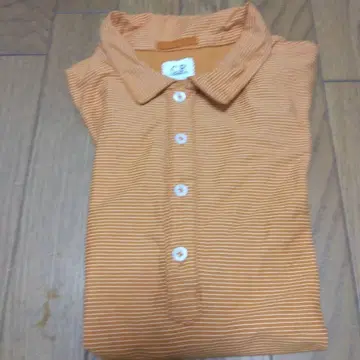 cp 컴퍼니 피케 셔츠 오렌지