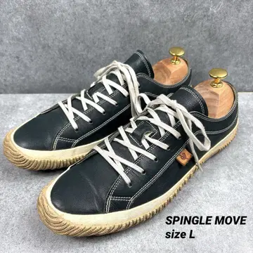 SPINGLE MOVE 스니커즈 L 가죽 그린 계열 로우컷 26.5