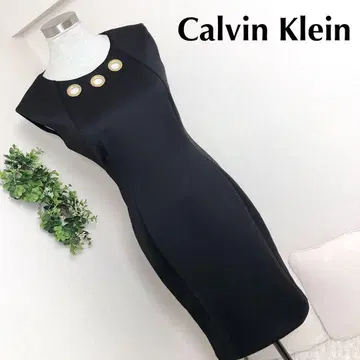 캘빈클라인 Calvin Klein 블랙 블랙 타이트 원피스 4