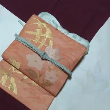 이로무지(명주)와 여름 오비, 순수 실크 세트