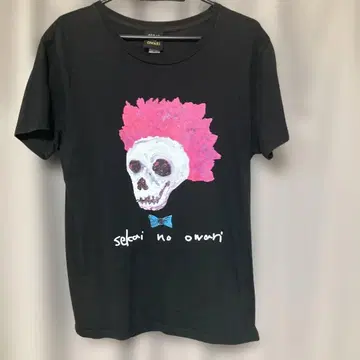SEKAI NO OWARI 블랙 티셔츠 유니섹스