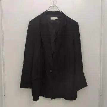 자라 캐주얼 블랙 싱글 버튼 자켓