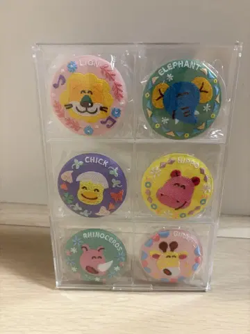 타베코 동물 핀 배지 6종 세트