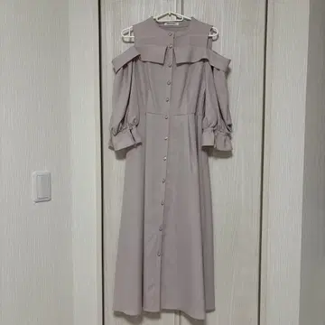 REDYAZEL 오프숄더 버튼 원피스