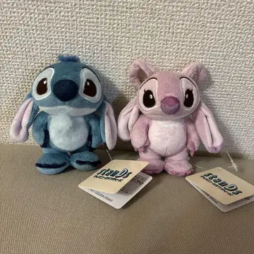 스티치 엔젤 봉제 인형 Disney stanDs