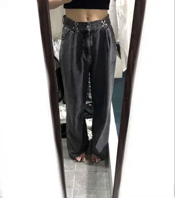 허리 후크 데님