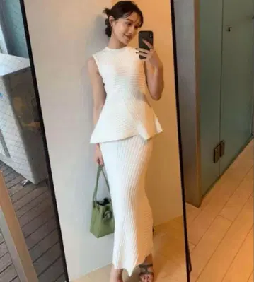 Panel rib knit 셋업 laubeblanc